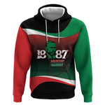Marcus Garvey 1887 Hoodie African Map Curves Style - African Pride