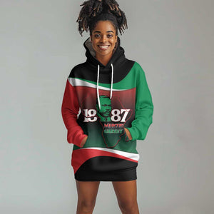 Marcus Garvey 1887 Hoodie Dress African Map Curves Style - African Pride