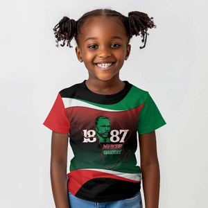 Marcus Garvey 1887 Kid T shirt African Map Curves Style - African Pride