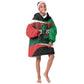 Marcus Garvey 1887 Kid Wearable Blanket Hoodie African Map Curves Style - African Pride
