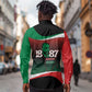 Marcus Garvey 1887 Long Sleeve Button Shirt African Map Curves Style - African Pride
