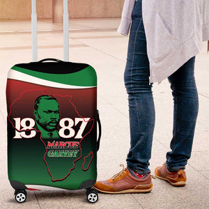 Marcus Garvey 1887 Luggage Cover African Map Curves Style - African Pride