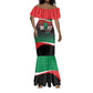 Marcus Garvey 1887 Mermaid Dress African Map Curves Style - African Pride
