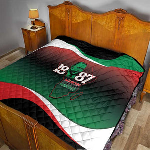 Marcus Garvey 1887 Quilt African Map Curves Style - African Pride