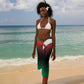 Marcus Garvey 1887 Sarong African Map Curves Style - African Pride
