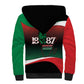 Marcus Garvey 1887 Sherpa Hoodie African Map Curves Style - African Pride