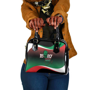 Marcus Garvey 1887 Shoulder Handbag African Map Curves Style - African Pride
