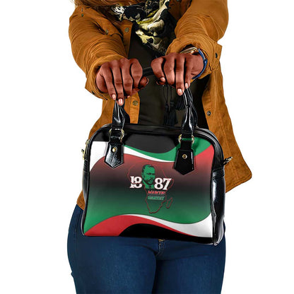 Marcus Garvey 1887 Shoulder Handbag African Map Curves Style - African Pride