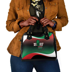 Marcus Garvey 1887 Shoulder Handbag African Map Curves Style - African Pride