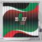 Marcus Garvey 1887 Shower Curtain African Map Curves Style - African Pride