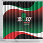 Marcus Garvey 1887 Shower Curtain African Map Curves Style - African Pride