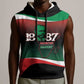 Marcus Garvey 1887 Sleeveless Hoodie African Map Curves Style - African Pride
