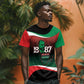 Marcus Garvey 1887 T shirt African Map Curves Style - African Pride