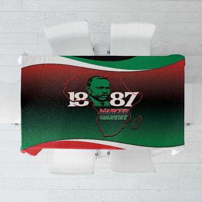 Marcus Garvey 1887 Tablecloth African Map Curves Style - African Pride