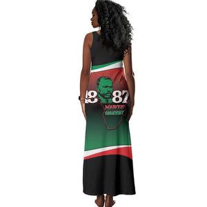 Marcus Garvey 1887 Tank Maxi Dress African Map Curves Style - African Pride