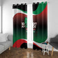 Marcus Garvey 1887 Window Curtain African Map Curves Style - African Pride