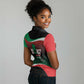 Marcus Garvey 1887 Women Polo Shirt African Map Curves Style - African Pride