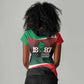 Marcus Garvey 1887 Women V-Neck T-Shirt African Map Curves Style - African Pride