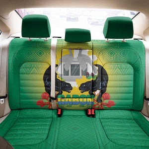 Afro Gabon Independence Day Back Car Seat Cover Memorial Leon Mba Monument - African Pride