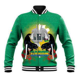 Afro Gabon Independence Day Baseball Jacket Memorial Leon Mba Monument - African Pride