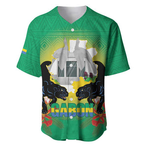 Afro Gabon Independence Day Baseball Jersey Memorial Leon Mba Monument - African Pride