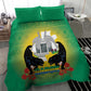 Afro Gabon Independence Day Bedding Set Memorial Leon Mba Monument - African Pride