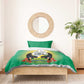 Afro Gabon Independence Day Bedding Set Memorial Leon Mba Monument - African Pride