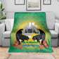 Afro Gabon Independence Day Blanket Memorial Leon Mba Monument - African Pride