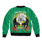 Afro Gabon Independence Day Bomber Jacket Memorial Leon Mba Monument - African Pride
