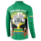 Gabon Independence Day Button Sweatshirt Memorial Leon Mba Monument