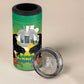 Afro Gabon Independence Day 4 in 1 Can Cooler Tumbler Memorial Leon Mba Monument - African Pride