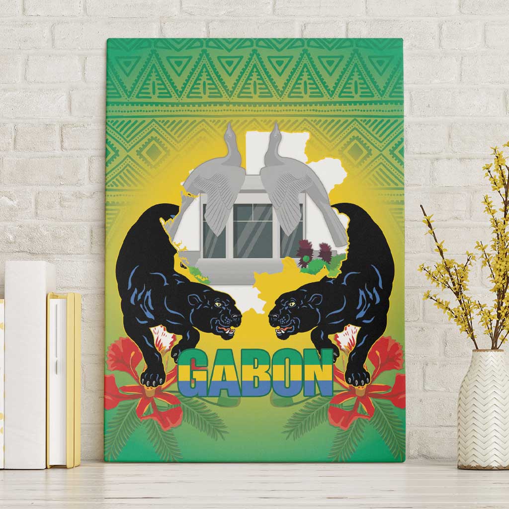 Afro Gabon Independence Day Canvas Wall Art Memorial Leon Mba Monument - African Pride