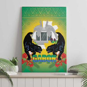 Afro Gabon Independence Day Canvas Wall Art Memorial Leon Mba Monument - African Pride