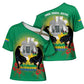 Gabon Independence Day Cross Shoulder Shirt Memorial Leon Mba Monument