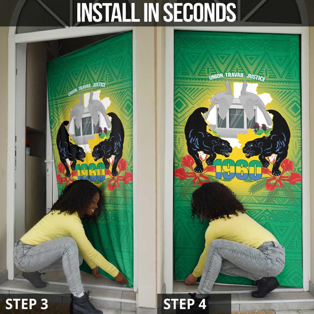 Gabon Independence Day Door Cover Memorial Leon Mba Monument