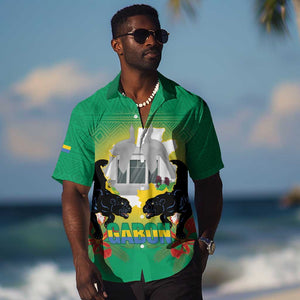 Afro Gabon Independence Day Hawaiian Shirt Memorial Leon Mba Monument - African Pride