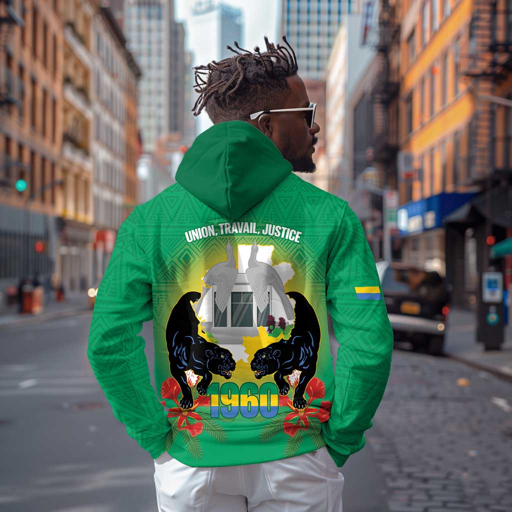 Afro Gabon Independence Day Hoodie Memorial Leon Mba Monument - African Pride