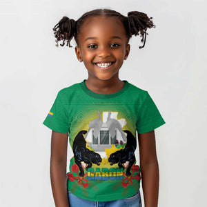 Afro Gabon Independence Day Kid T shirt Memorial Leon Mba Monument - African Pride
