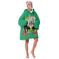 Afro Gabon Independence Day Kid Wearable Blanket Hoodie Memorial Leon Mba Monument - African Pride