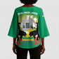 Gabon Independence Day Kimono Sleeve Blouse Memorial Leon Mba Monument