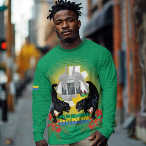 Afro Gabon Independence Day Long Sleeve Shirt Memorial Leon Mba Monument - African Pride