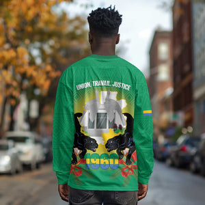 Afro Gabon Independence Day Long Sleeve Shirt Memorial Leon Mba Monument - African Pride