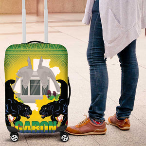 Afro Gabon Independence Day Luggage Cover Memorial Leon Mba Monument - African Pride
