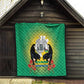 Afro Gabon Independence Day Quilt Memorial Leon Mba Monument - African Pride