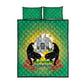 Afro Gabon Independence Day Quilt Bed Set Memorial Leon Mba Monument - African Pride