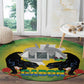 Afro Gabon Independence Day Round Carpet Memorial Leon Mba Monument - African Pride