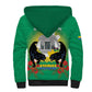 Afro Gabon Independence Day Sherpa Hoodie Memorial Leon Mba Monument - African Pride