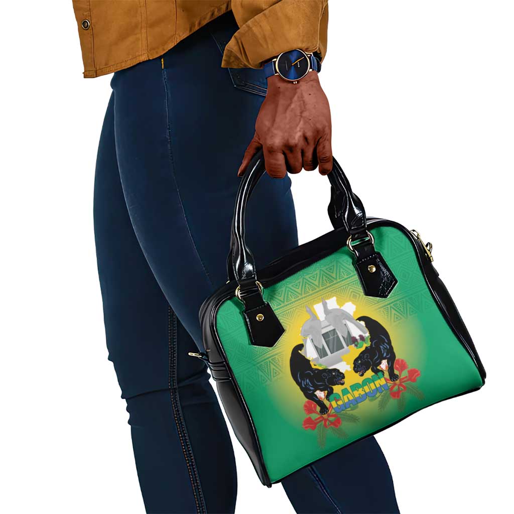 Afro Gabon Independence Day Shoulder Handbag Memorial Leon Mba Monument - African Pride