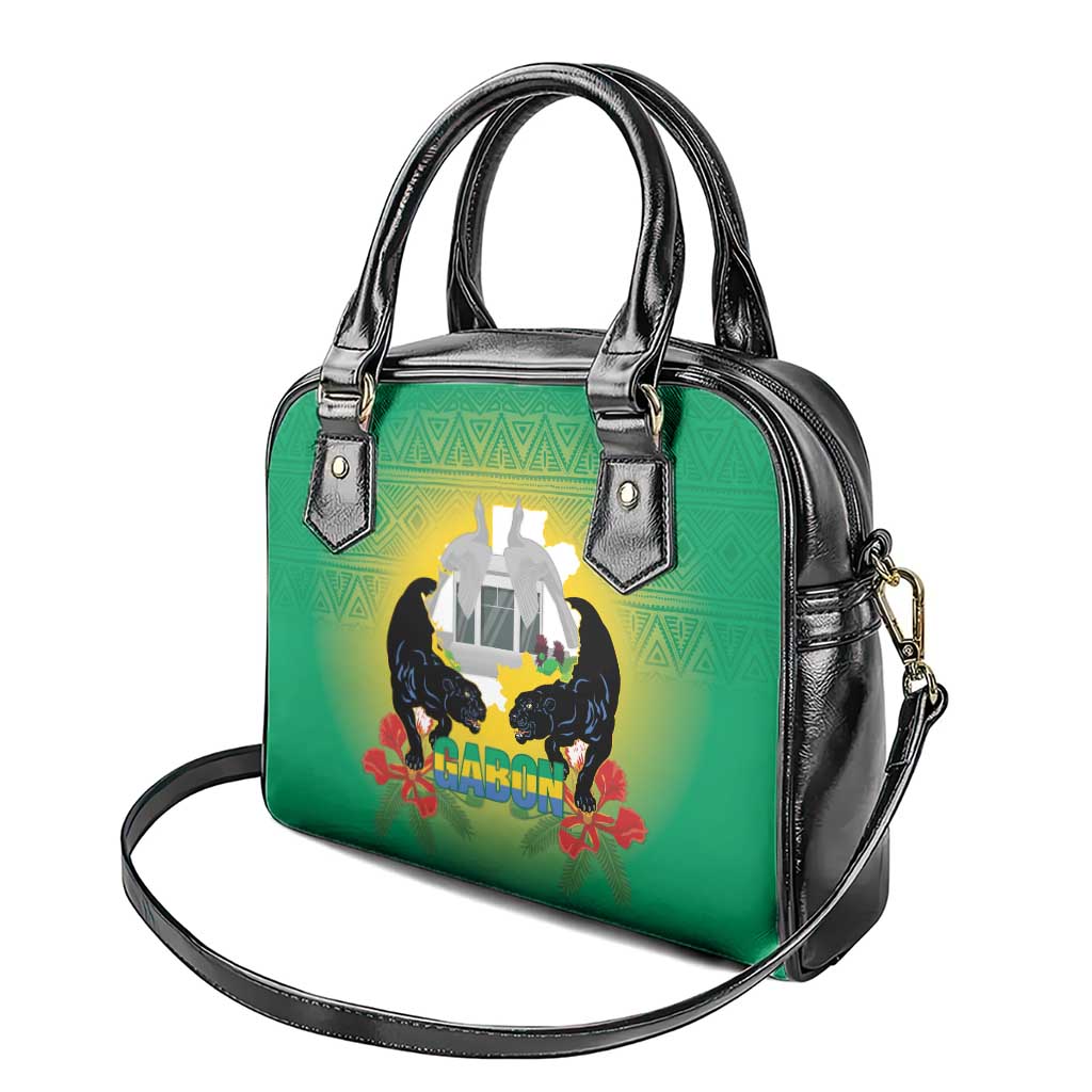 Afro Gabon Independence Day Shoulder Handbag Memorial Leon Mba Monument - African Pride