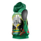 Afro Gabon Independence Day Sleeveless Hoodie Memorial Leon Mba Monument - African Pride